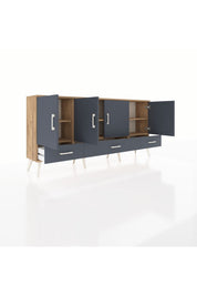 Arges Konsol 6 Raflı 3 Çekmeceli 4 Kapaklı 176x30x83 - S148M009V26A