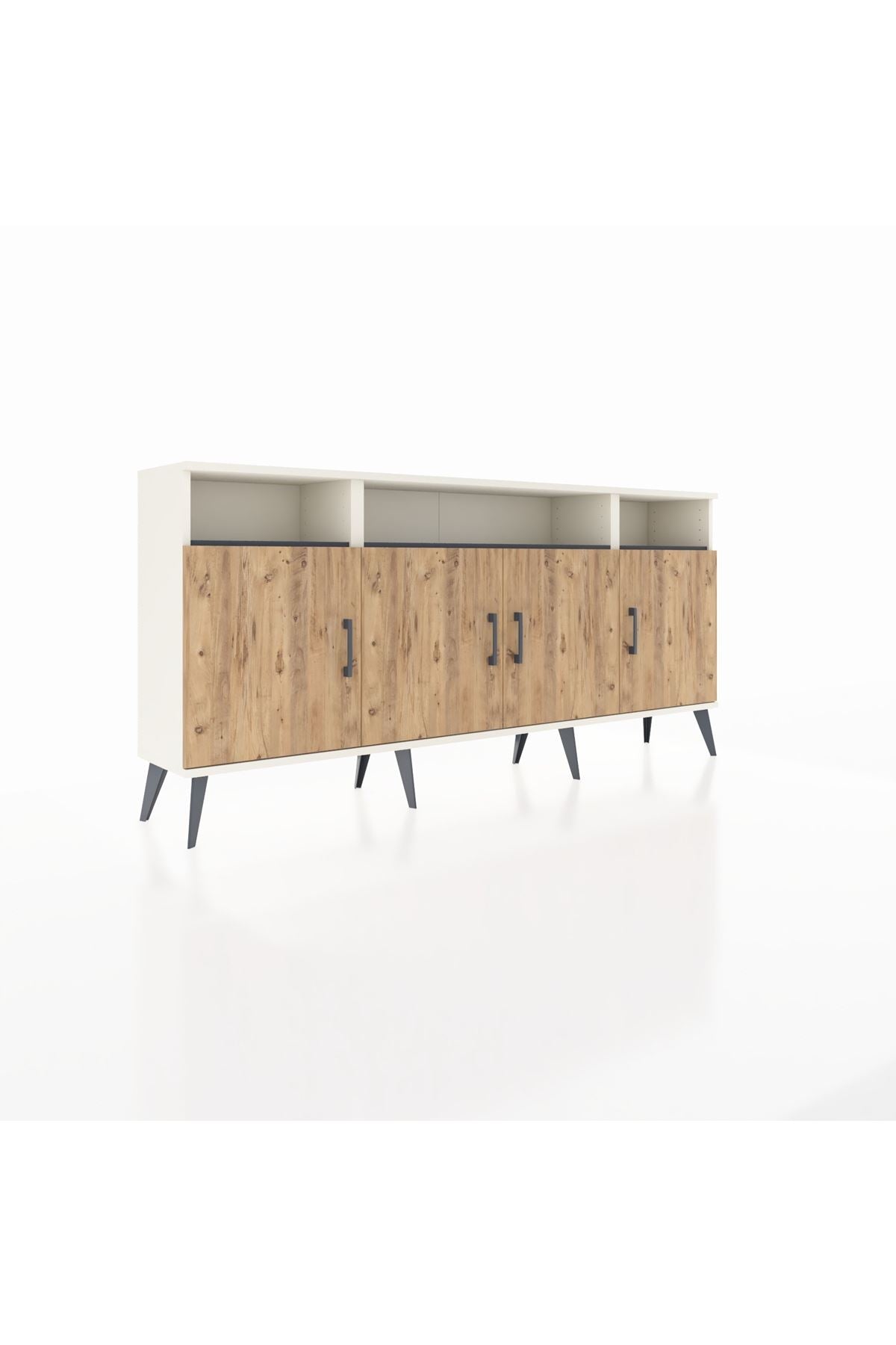 Arges Konsol 6 Raflı 4 Kapaklı 176x30x83 - S148M010V02A
