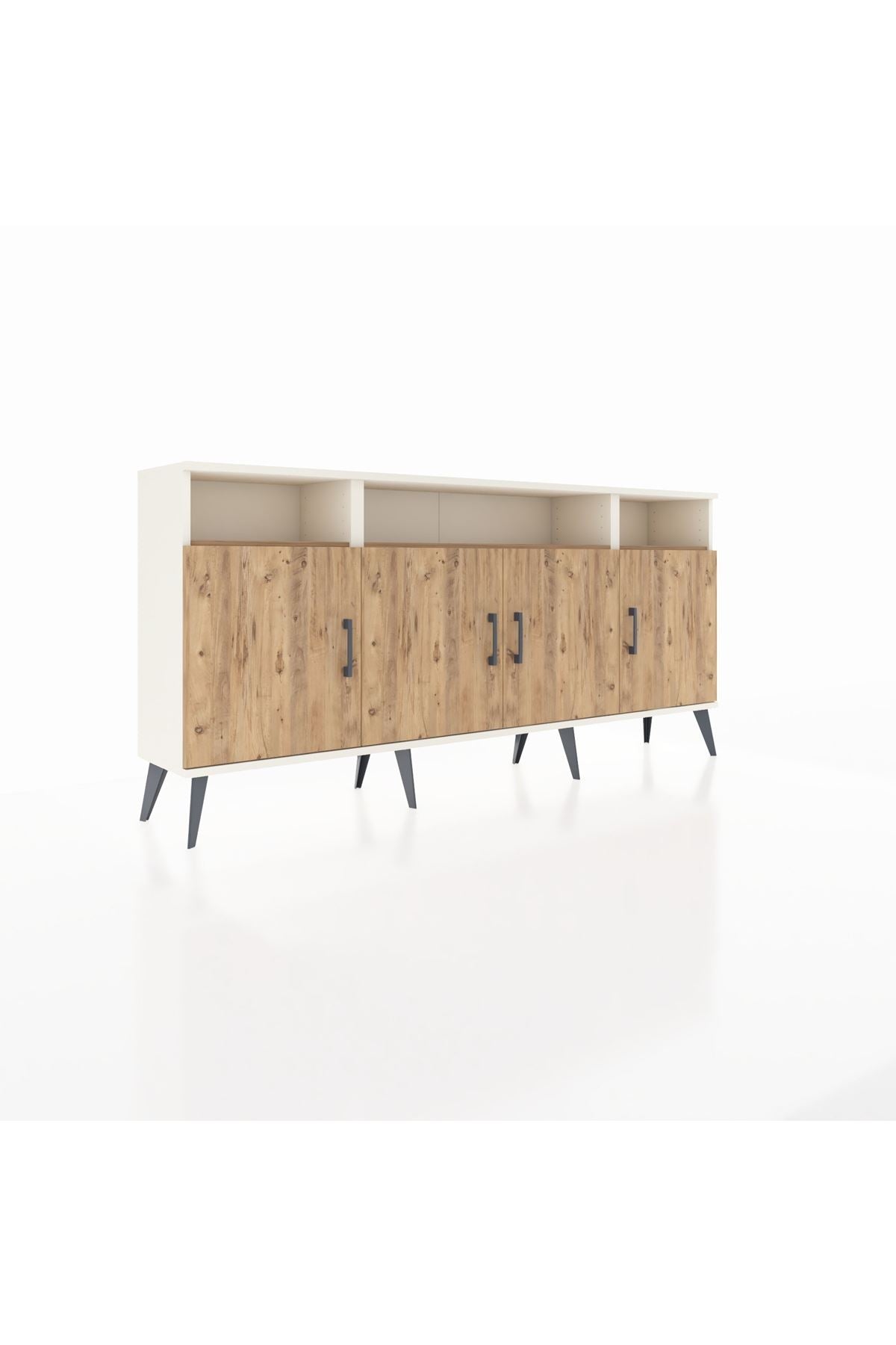 Arges Konsol 6 Raflı 4 Kapaklı 176x30x83 - S148M010V03A