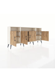Arges Konsol 6 Raflı 4 Kapaklı 176x30x83 - S148M010V03A