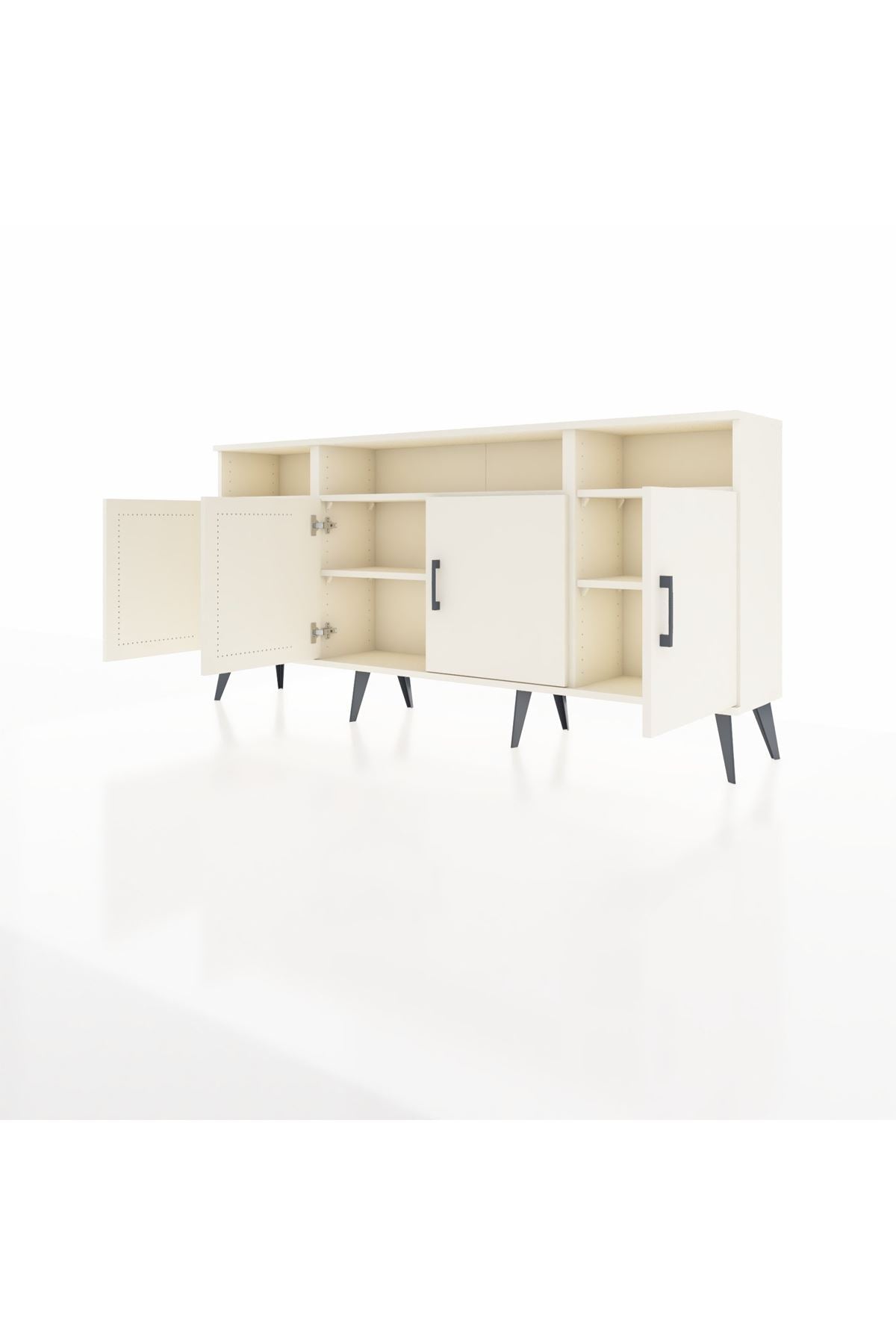Arges Konsol 6 Raflı 4 Kapaklı 176x30x83 - S148M010V04A