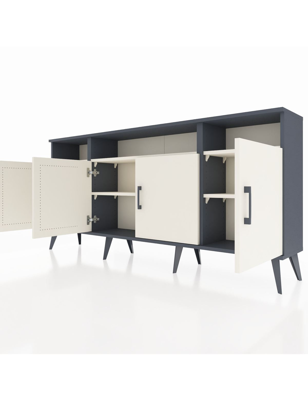 Arges Konsol 6 Raflı 4 Kapaklı 176x30x83 - S148M010V13A