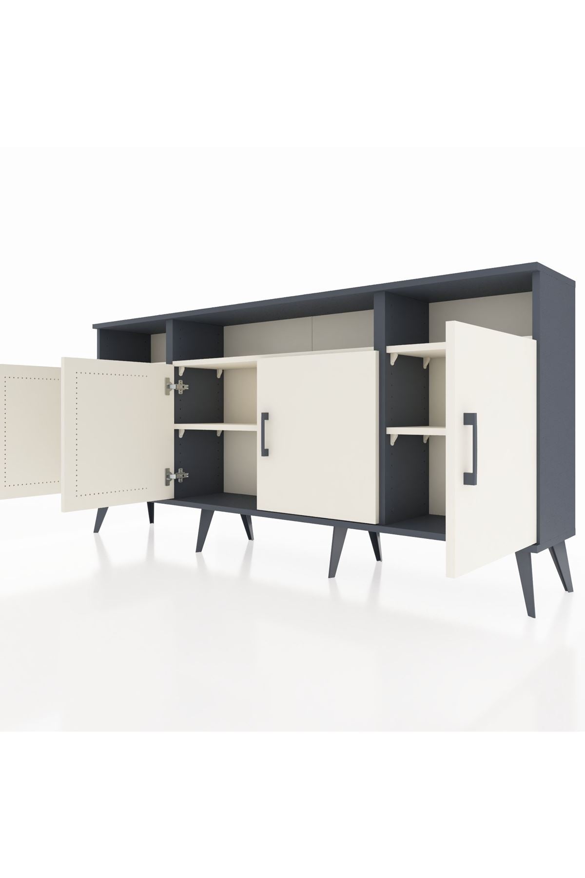 Arges Konsol 6 Raflı 4 Kapaklı 176x30x83 - S148M010V13A