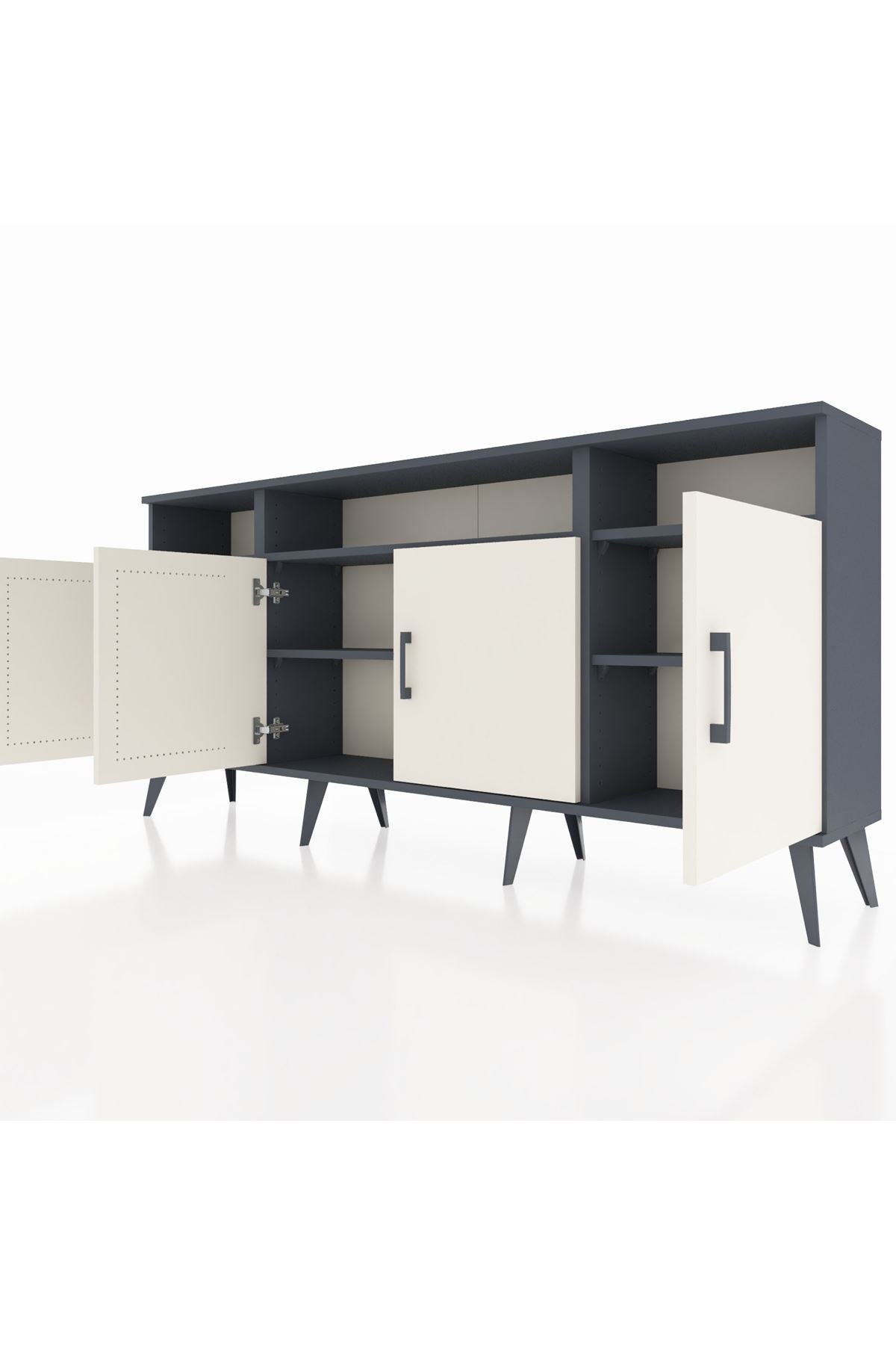 Arges Konsol 6 Raflı 4 Kapaklı 176x30x83 - S148M010V14A