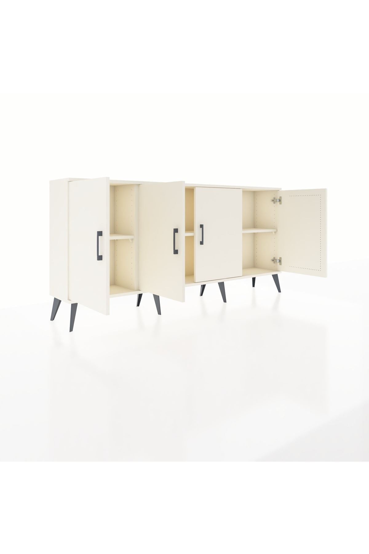 Arges Konsol 3 Raflı 4 Kapaklı 176x30x83 - S148M011V04A