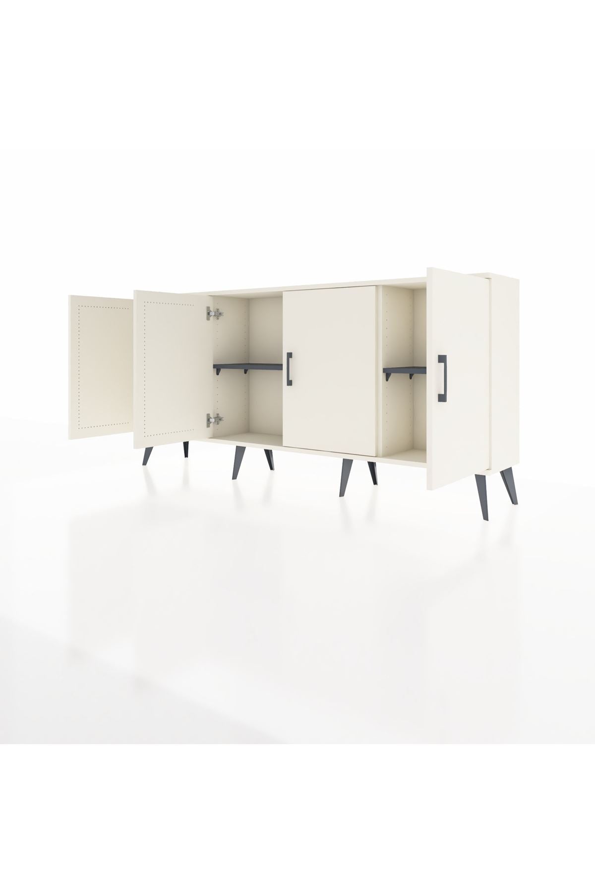Arges Konsol 3 Raflı 4 Kapaklı 176x30x83 - S148M011V05A