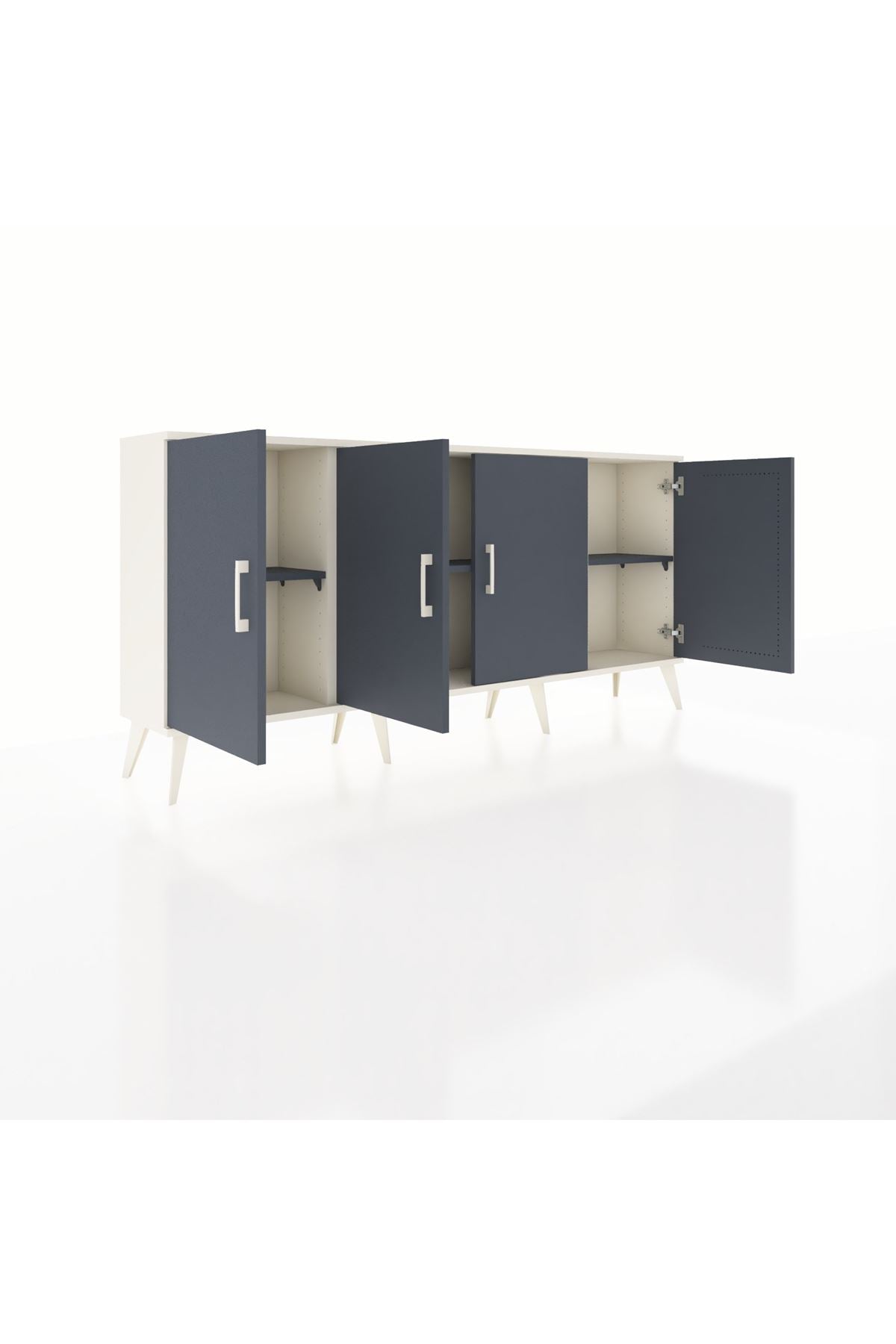 Arges Konsol 3 Raflı 4 Kapaklı 176x30x83 - S148M011V08A