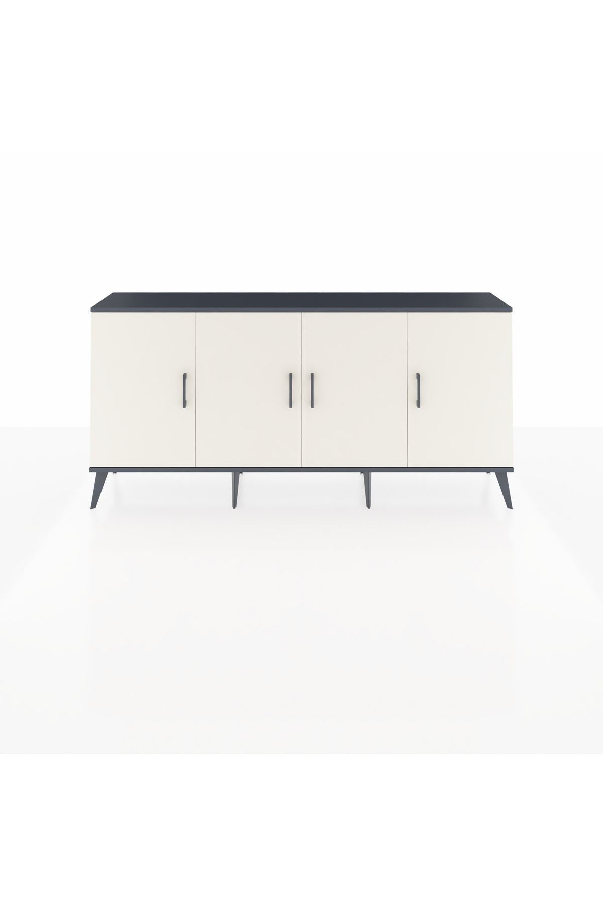 Arges Konsol 3 Raflı 4 Kapaklı 176x30x83 - S148M011V15A