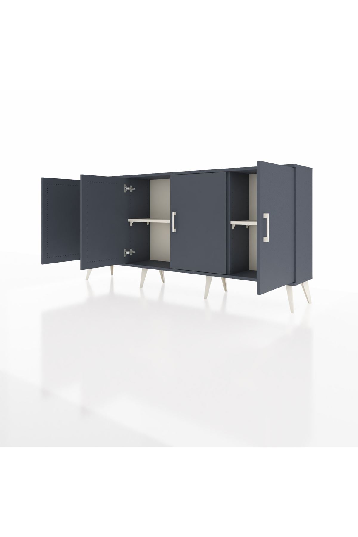 Arges Konsol 3 Raflı 4 Kapaklı 176x30x83 - S148M011V16A