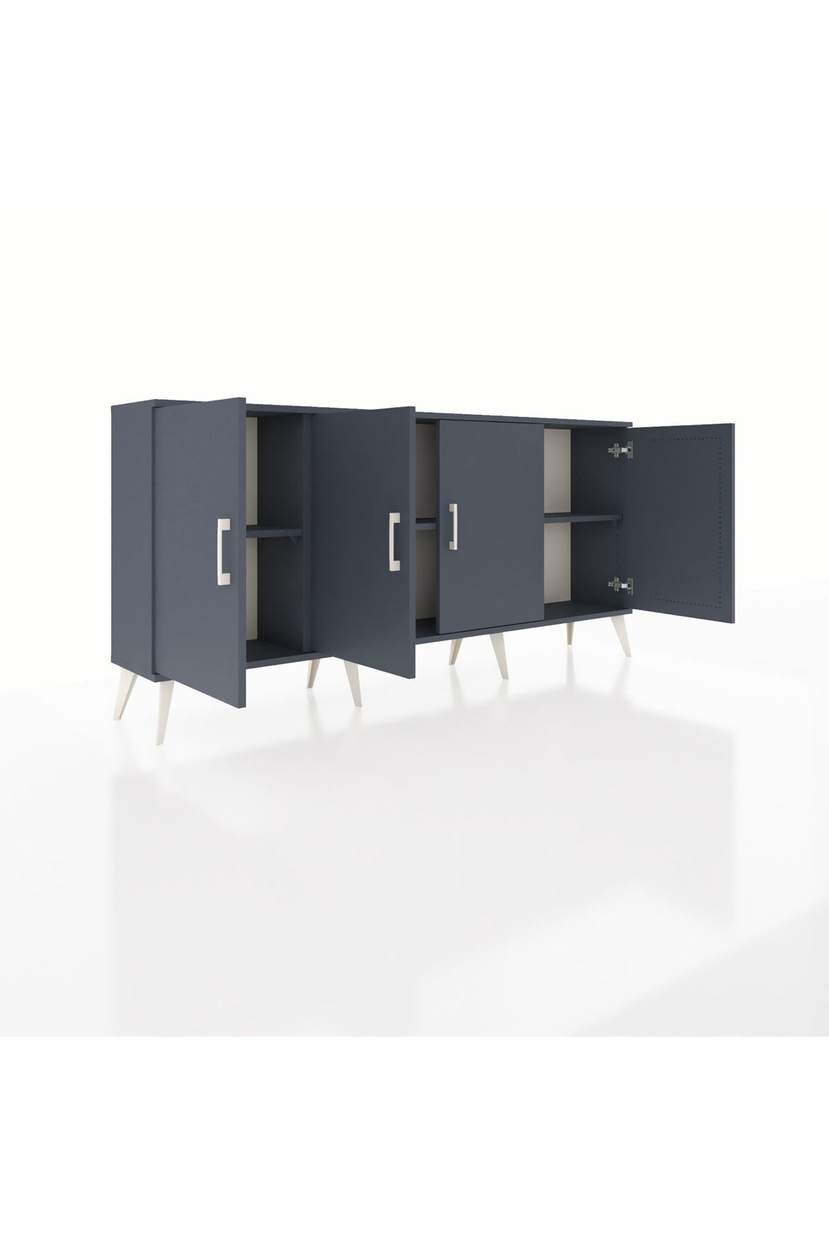 Arges Konsol 3 Raflı 4 Kapaklı 176x30x83 - S148M011V17A