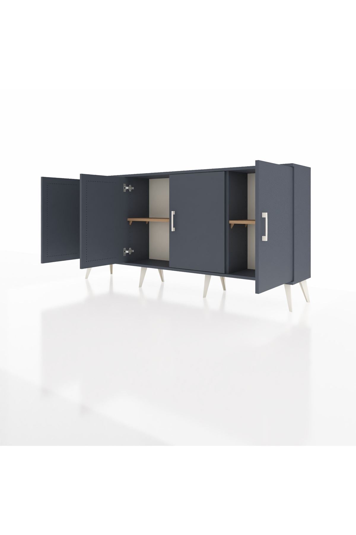 Arges Konsol 3 Raflı 4 Kapaklı 176x30x83 - S148M011V18A
