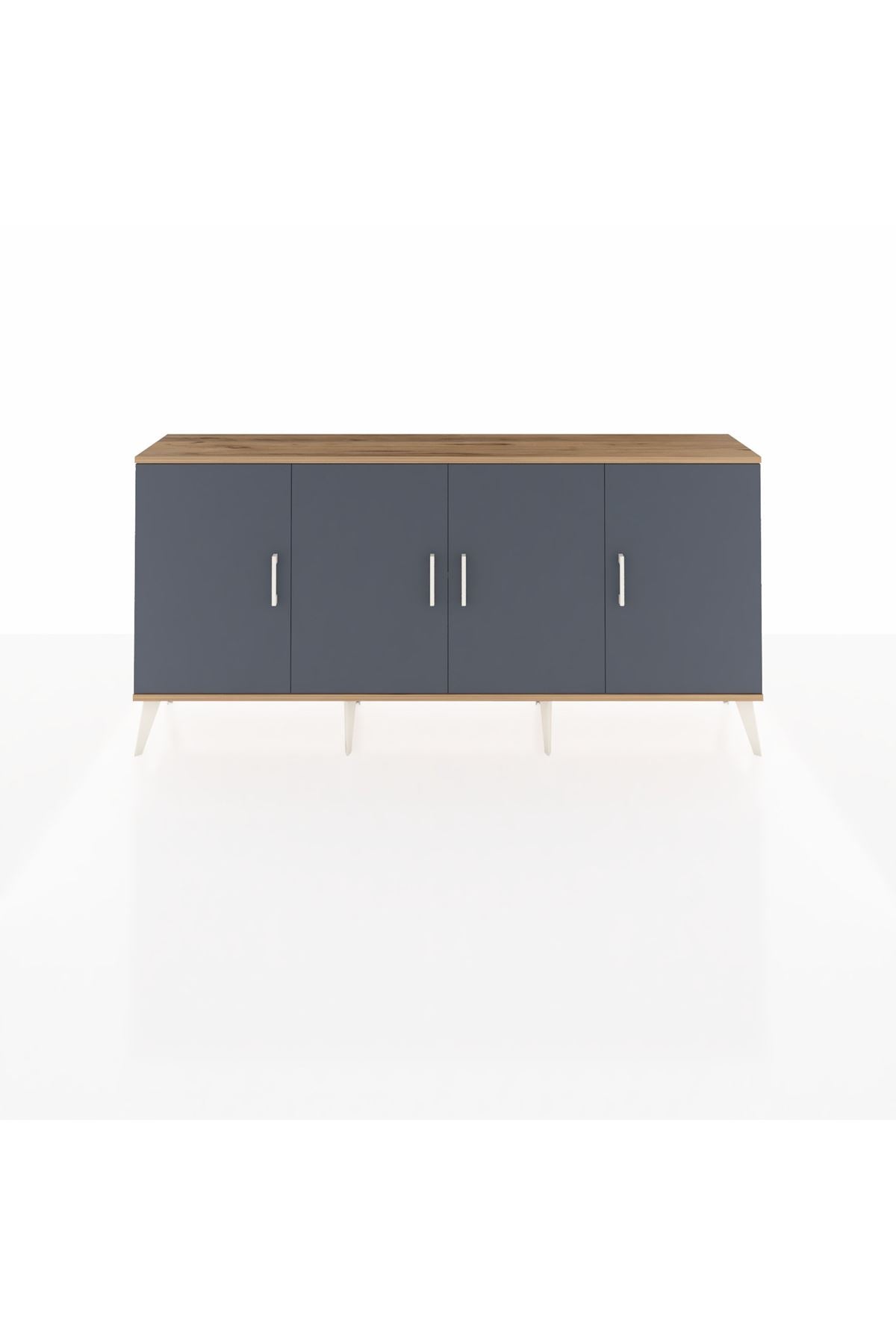 Arges Konsol 3 Raflı 4 Kapaklı 176x30x83 - S148M011V27A