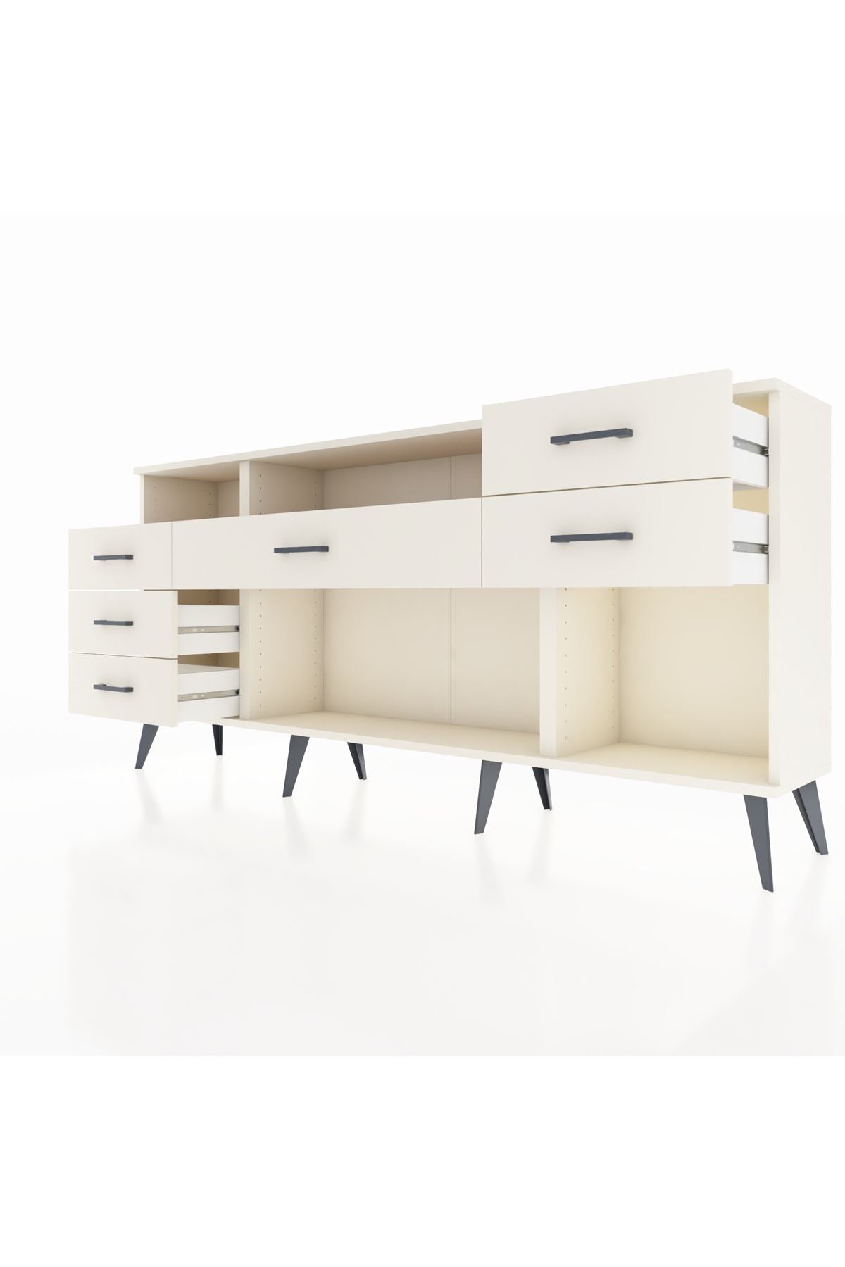 Arges Konsol 2 Raflı 6 Çekmeceli 176x30x83 - S148M012V01A