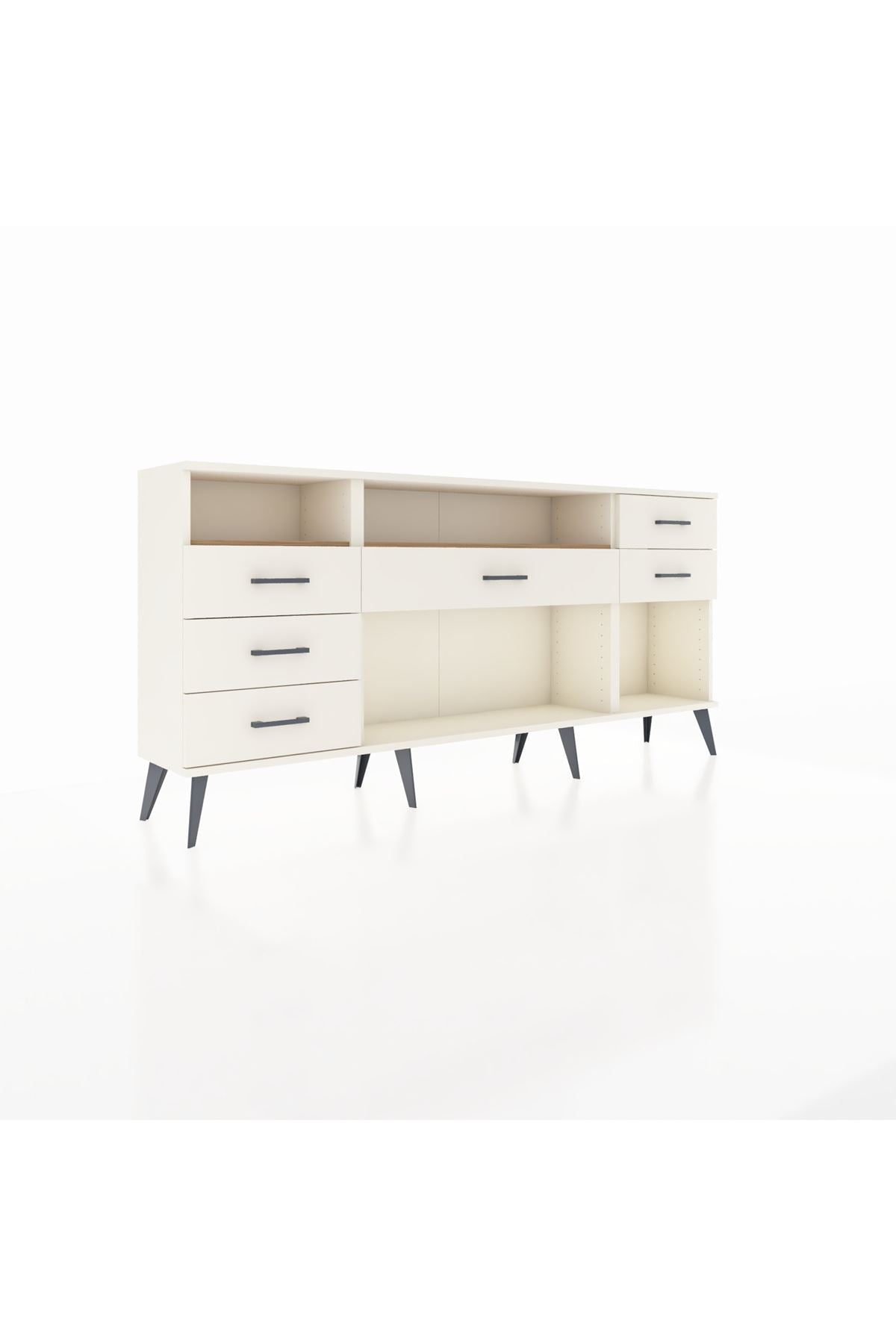 Arges Konsol 2 Raflı 6 Çekmeceli 176x30x83 - S148M012V01A