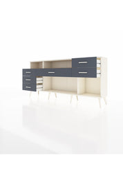 Arges Konsol 2 Raflı 6 Çekmeceli 176x30x83 - S148M012V02A