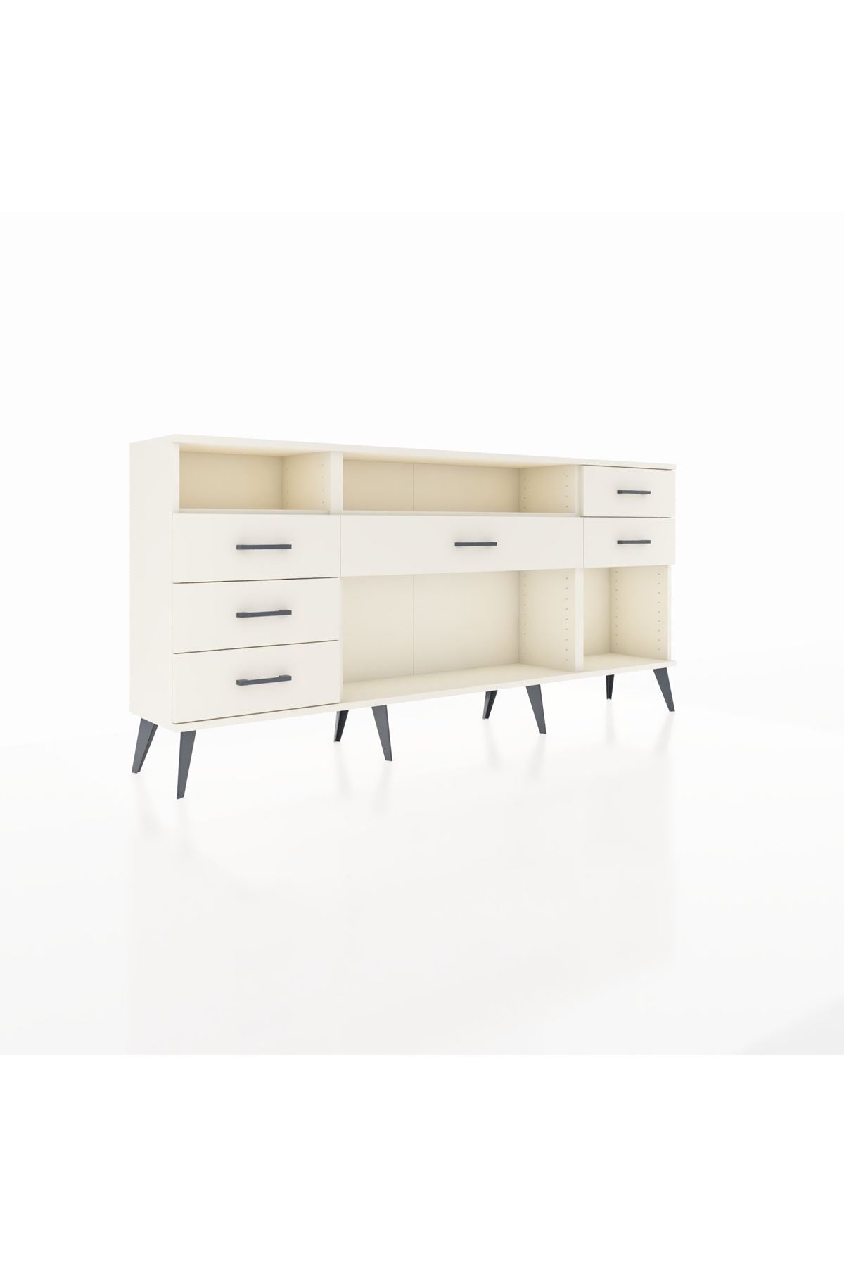 Arges Konsol 2 Raflı 6 Çekmeceli 176x30x83 - S148M012V04A