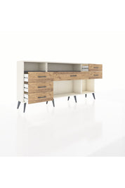 Arges Konsol 2 Raflı 6 Çekmeceli 176x30x83 - S148M012V09A