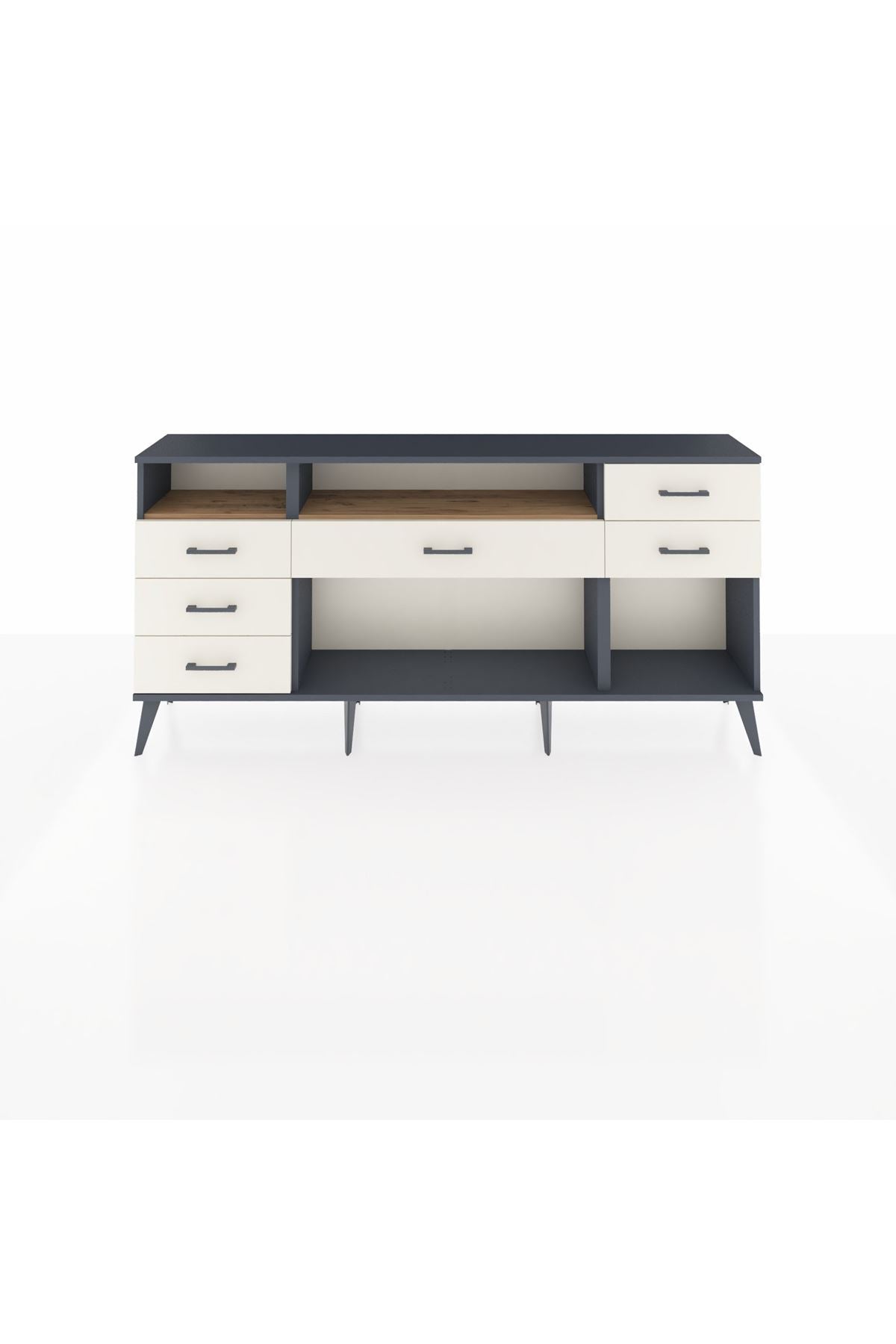 Arges Konsol 2 Raflı 6 Çekmeceli 176x30x83 - S148M012V10A