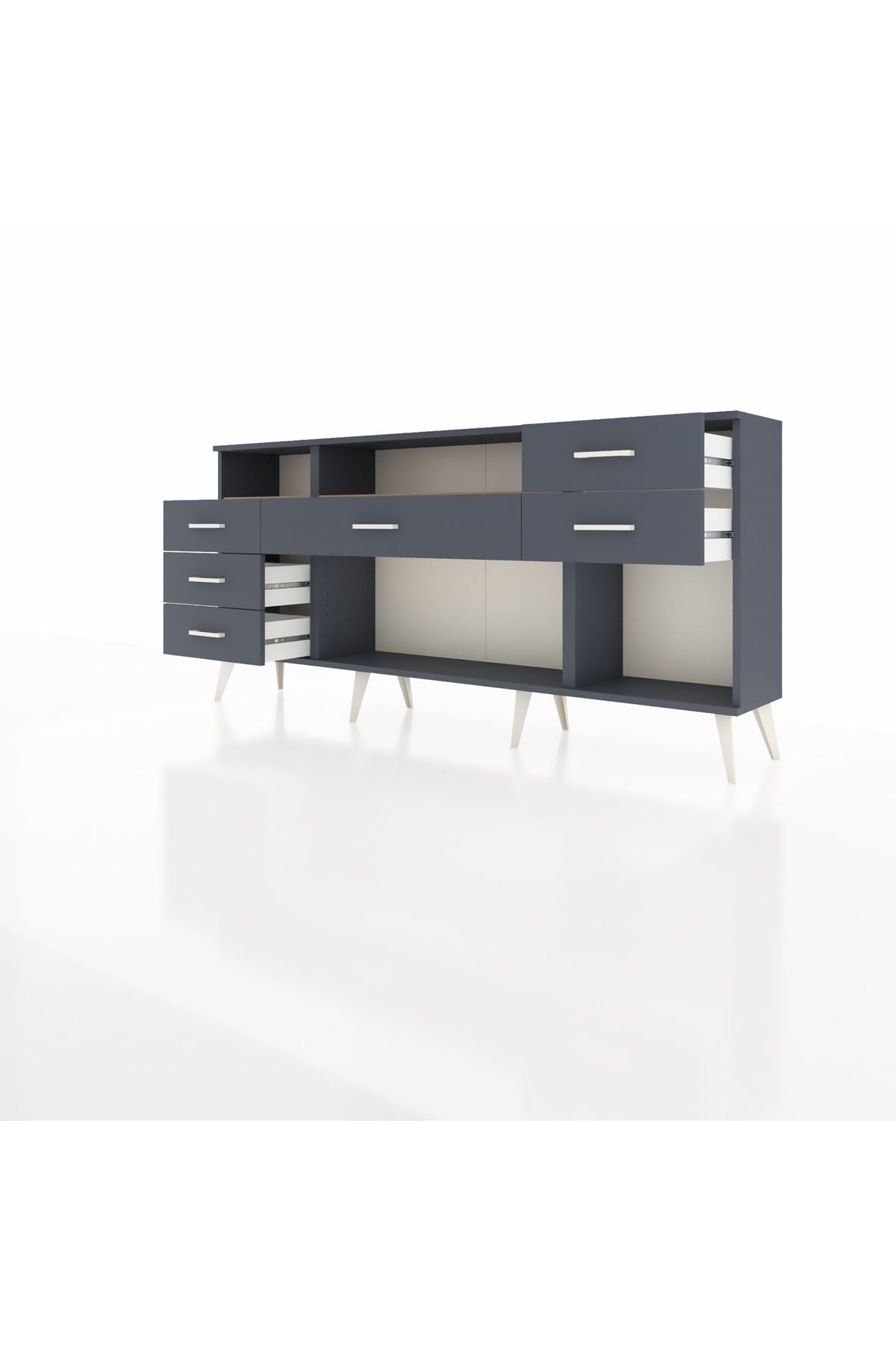 Arges Konsol 2 Raflı 6 Çekmeceli 176x30x83 - S148M012V11A