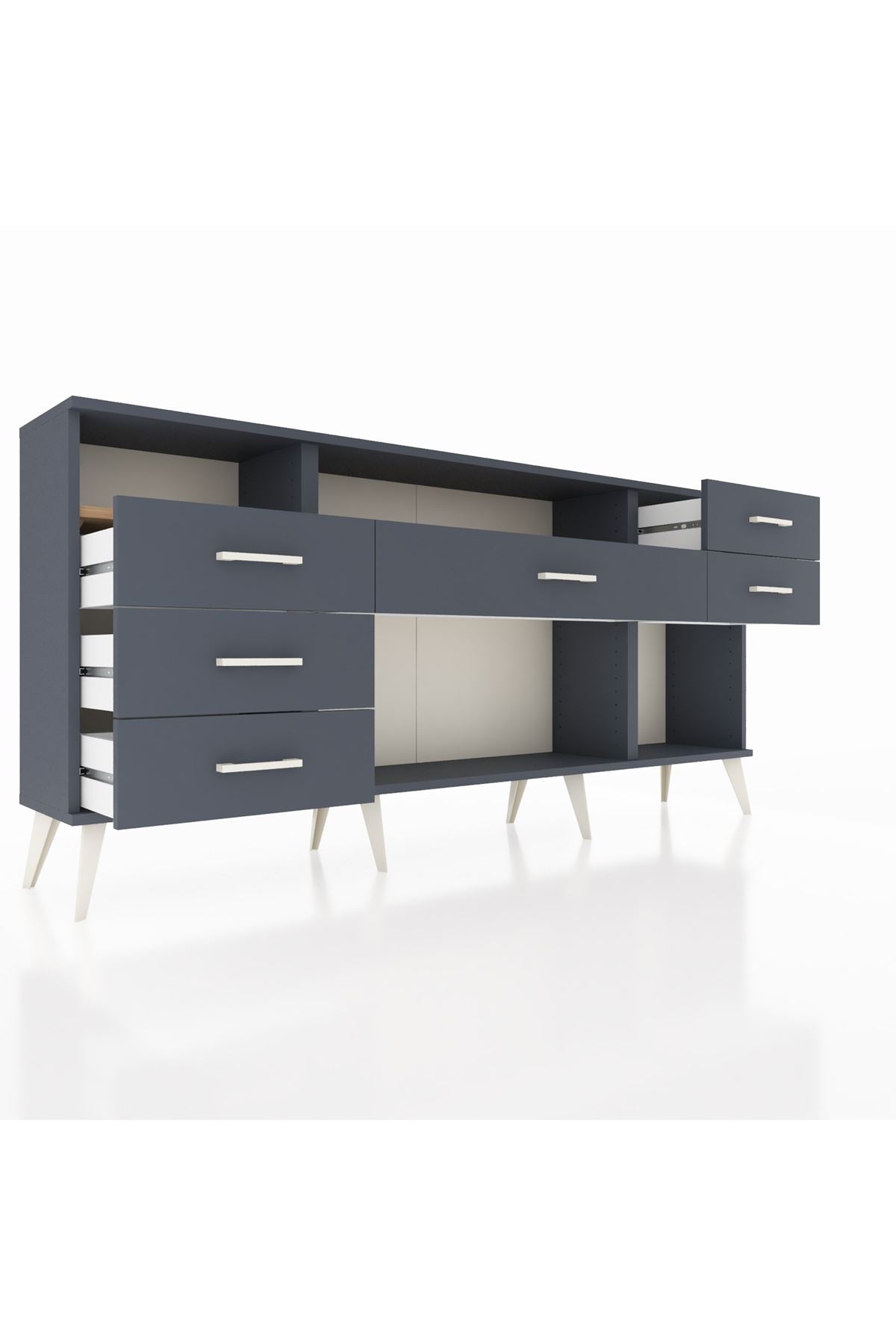 Arges Konsol 2 Raflı 6 Çekmeceli 176x30x83 - S148M012V11A