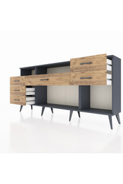 Arges Konsol 2 Raflı 6 Çekmeceli 176x30x83 - S148M012V12A