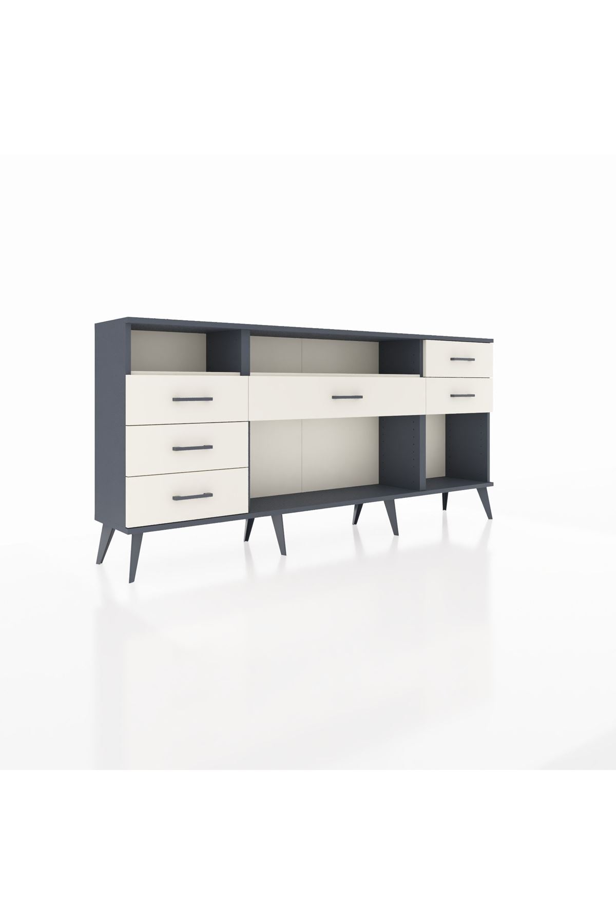 Arges Konsol 2 Raflı 6 Çekmeceli 176x30x83 - S148M012V13A