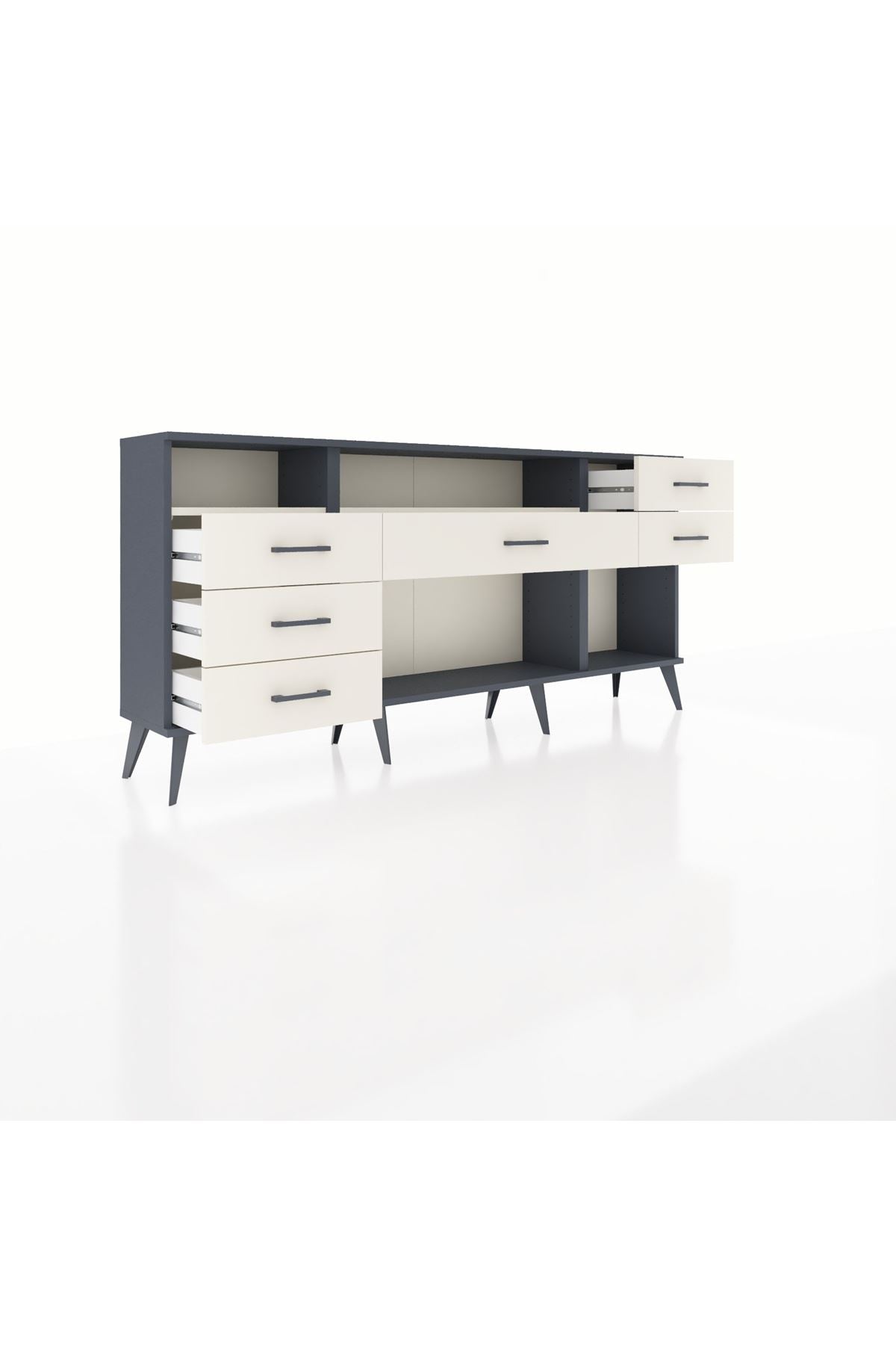 Arges Konsol 2 Raflı 6 Çekmeceli 176x30x83 - S148M012V13A