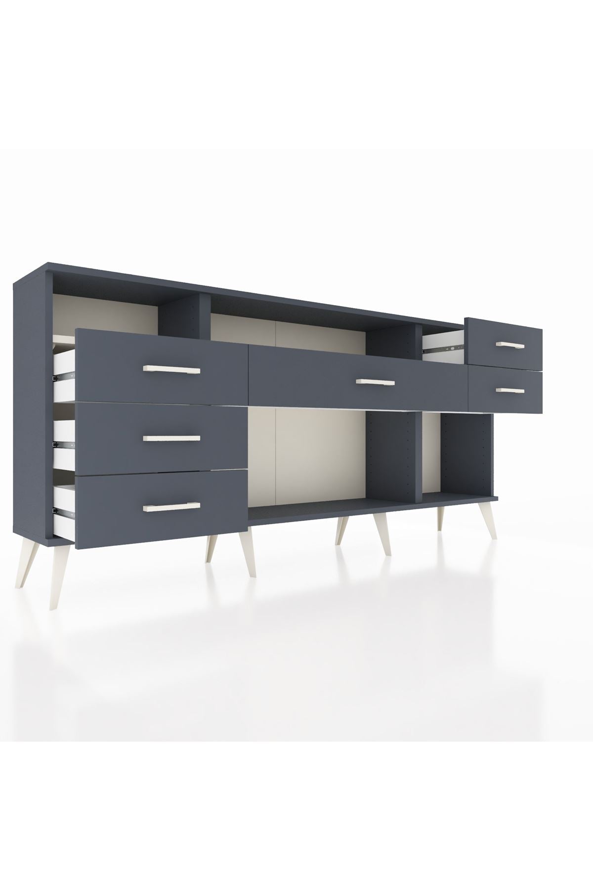 Arges Konsol 2 Raflı 6 Çekmeceli 176x30x83 - S148M012V14A