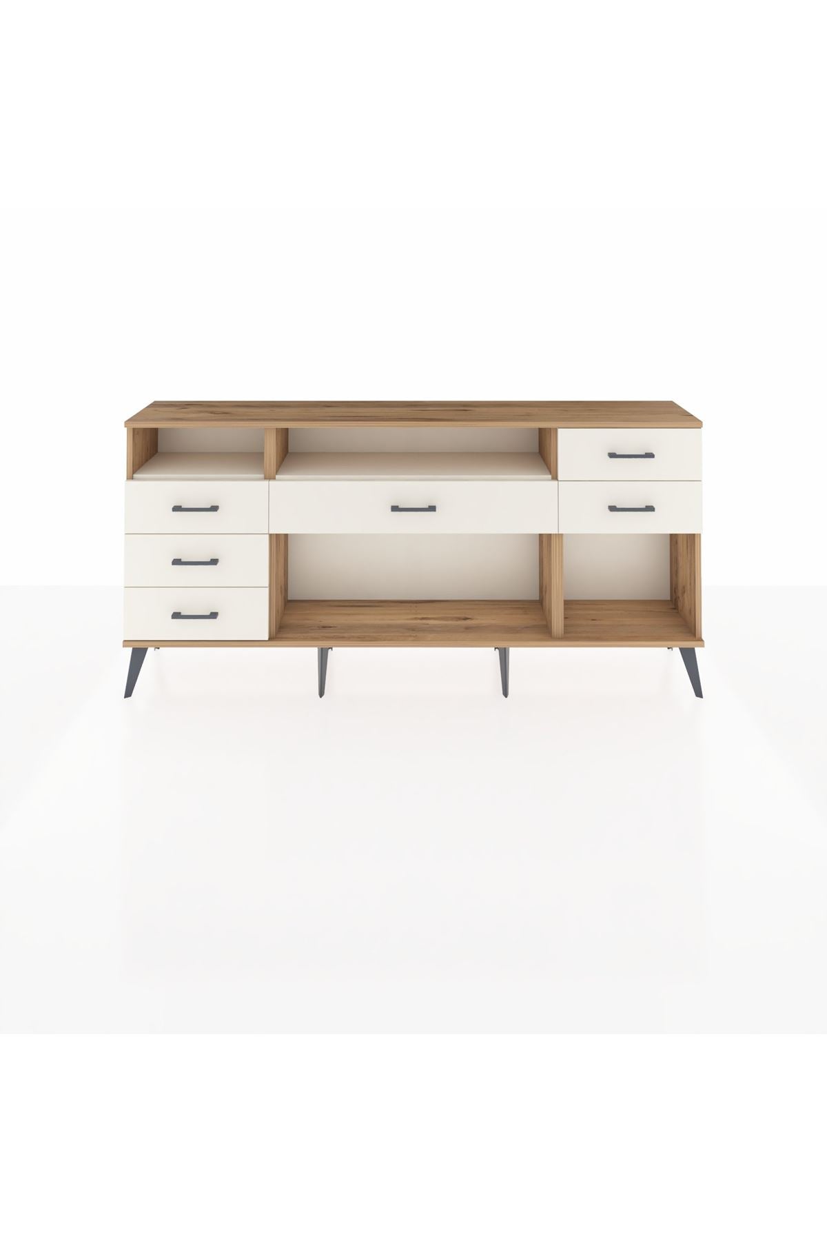 Arges Konsol 2 Raflı 6 Çekmeceli 176x30x83 - S148M012V22A