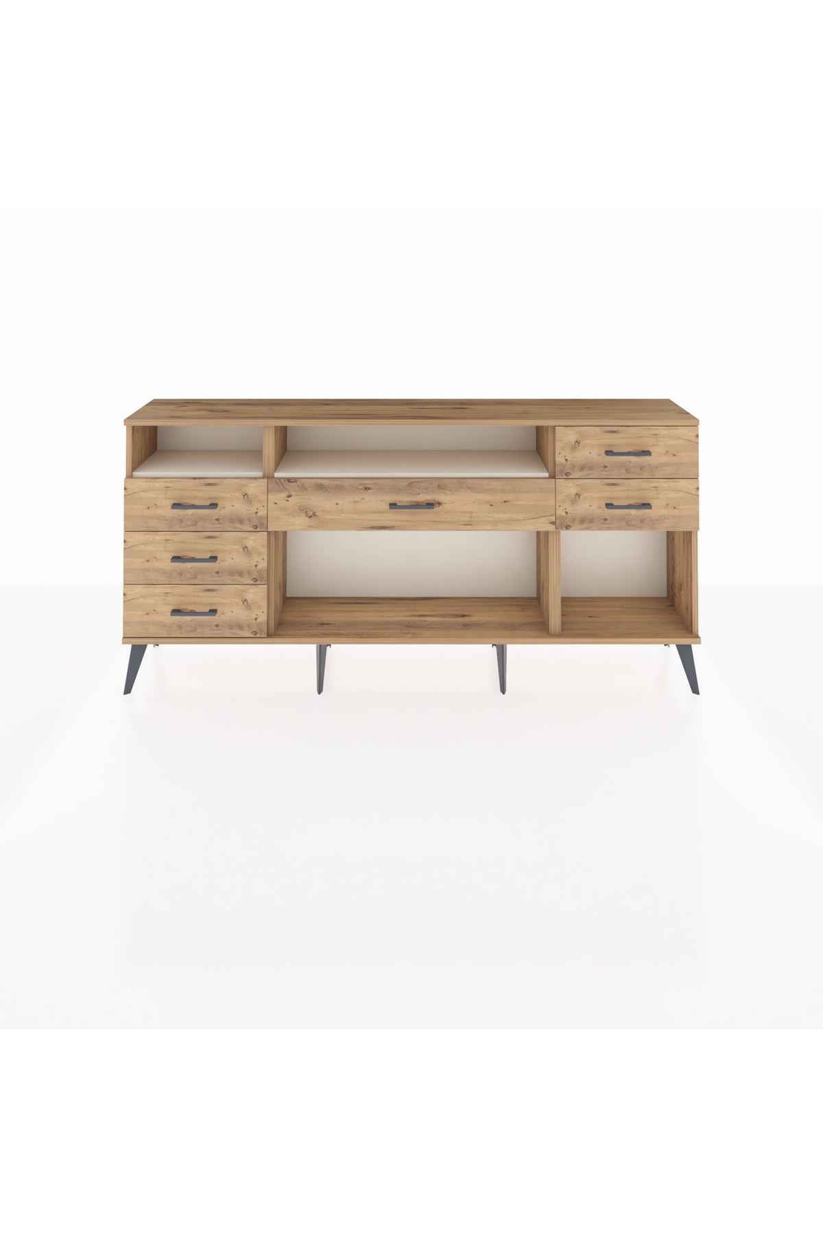 Arges Konsol 2 Raflı 6 Çekmeceli 176x30x83 - S148M012V24A