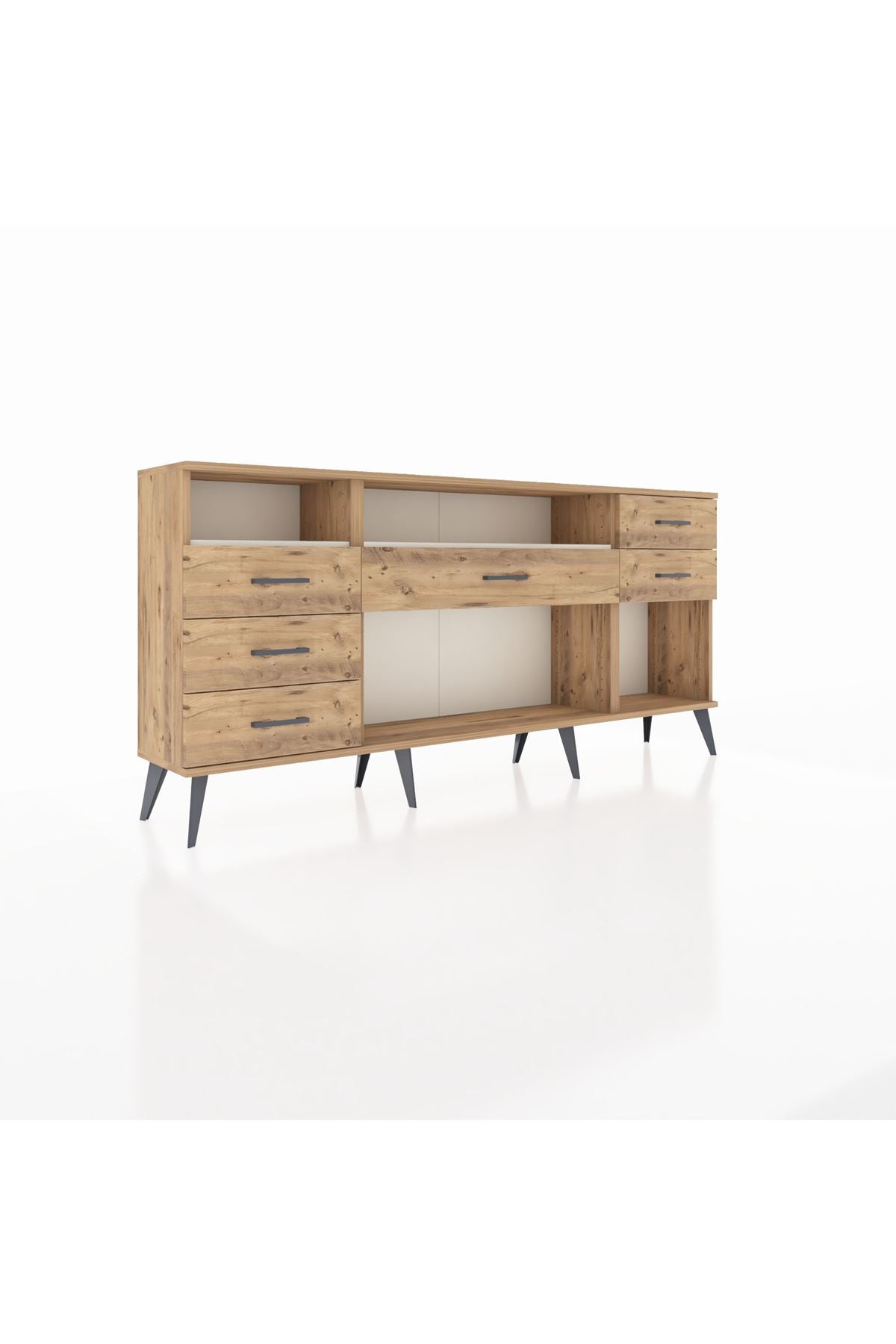 Arges Konsol 2 Raflı 6 Çekmeceli 176x30x83 - S148M012V24A