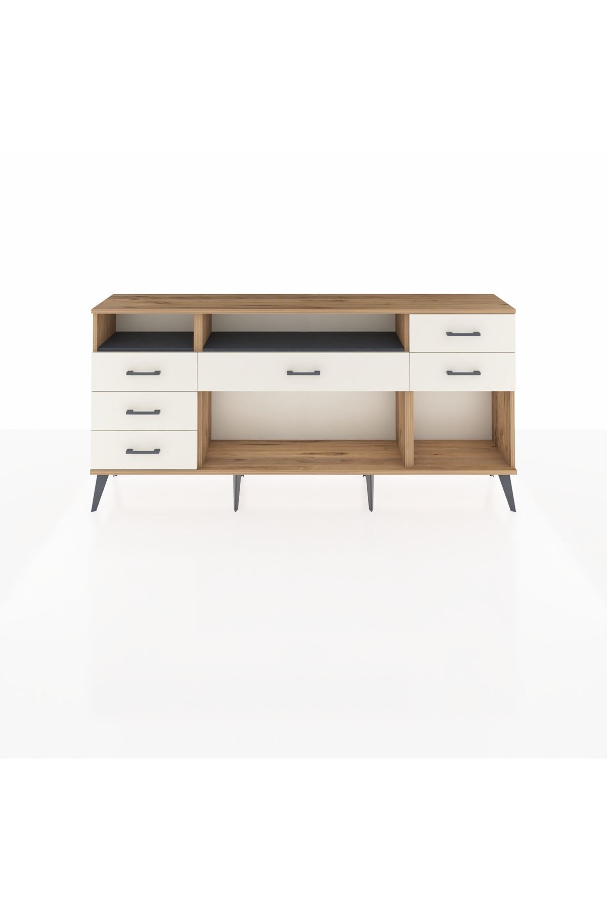 Arges Konsol 2 Raflı 6 Çekmeceli 176x30x83 - S148M012V25A