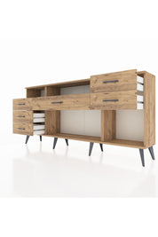 Arges Konsol 2 Raflı 6 Çekmeceli 176x30x83 - S148M012V27A