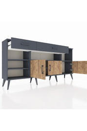 Arges Konsol 5 Raflı 2 Çekmeceli 3 Kapaklı 176x30x83 - S148M013V11A