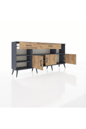 Arges Konsol 5 Raflı 2 Çekmeceli 3 Kapaklı 176x30x83 - S148M013V12A