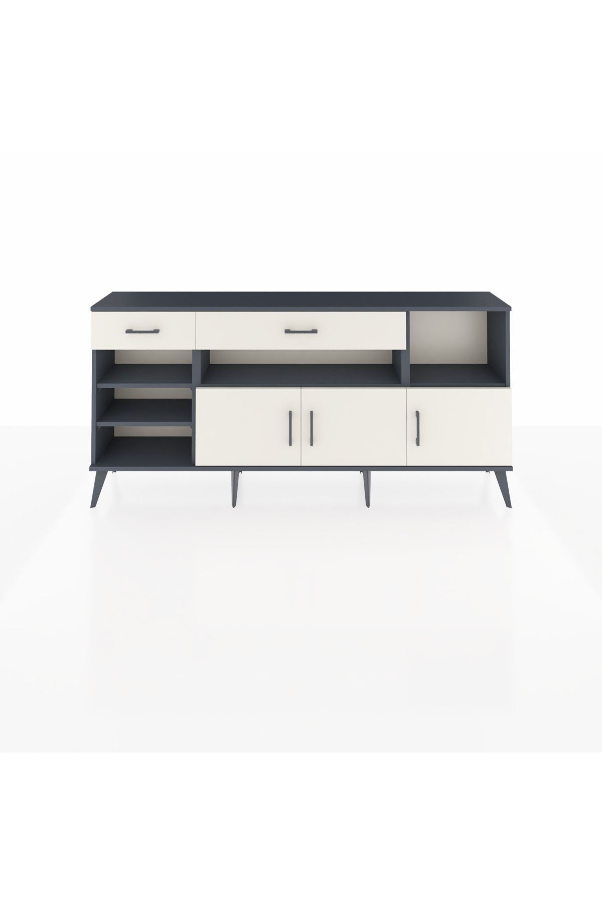 Arges Konsol 5 Raflı 2 Çekmeceli 3 Kapaklı 176x30x83 - S148M013V13A
