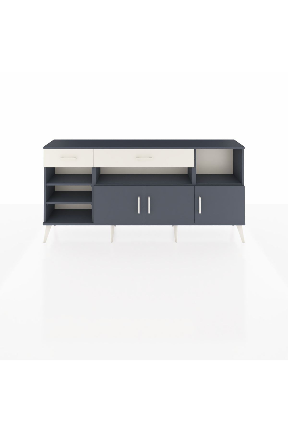 Arges Konsol 5 Raflı 2 Çekmeceli 3 Kapaklı 176x30x83 - S148M013V16A