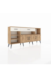 Arges Konsol 5 Raflı 2 Çekmeceli 3 Kapaklı 176x30x83 - S148M013V19A