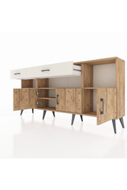 Arges Konsol 5 Raflı 2 Çekmeceli 3 Kapaklı 176x30x83 - S148M013V19A
