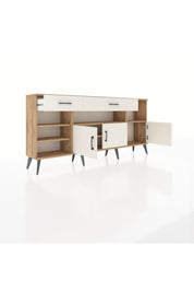 Arges Konsol 5 Raflı 2 Çekmeceli 3 Kapaklı 176x30x83 - S148M013V22A