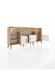 Arges Konsol 5 Raflı 2 Çekmeceli 3 Kapaklı 176x30x83 - S148M013V24A