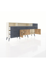 Arges Konsol 3 Raflı 6 Çekmeceli 3 Kapaklı 176x30x83 - S148M014V02A