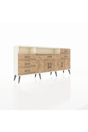 Arges Konsol 3 Raflı 6 Çekmeceli 3 Kapaklı 176x30x83 - S148M014V03A
