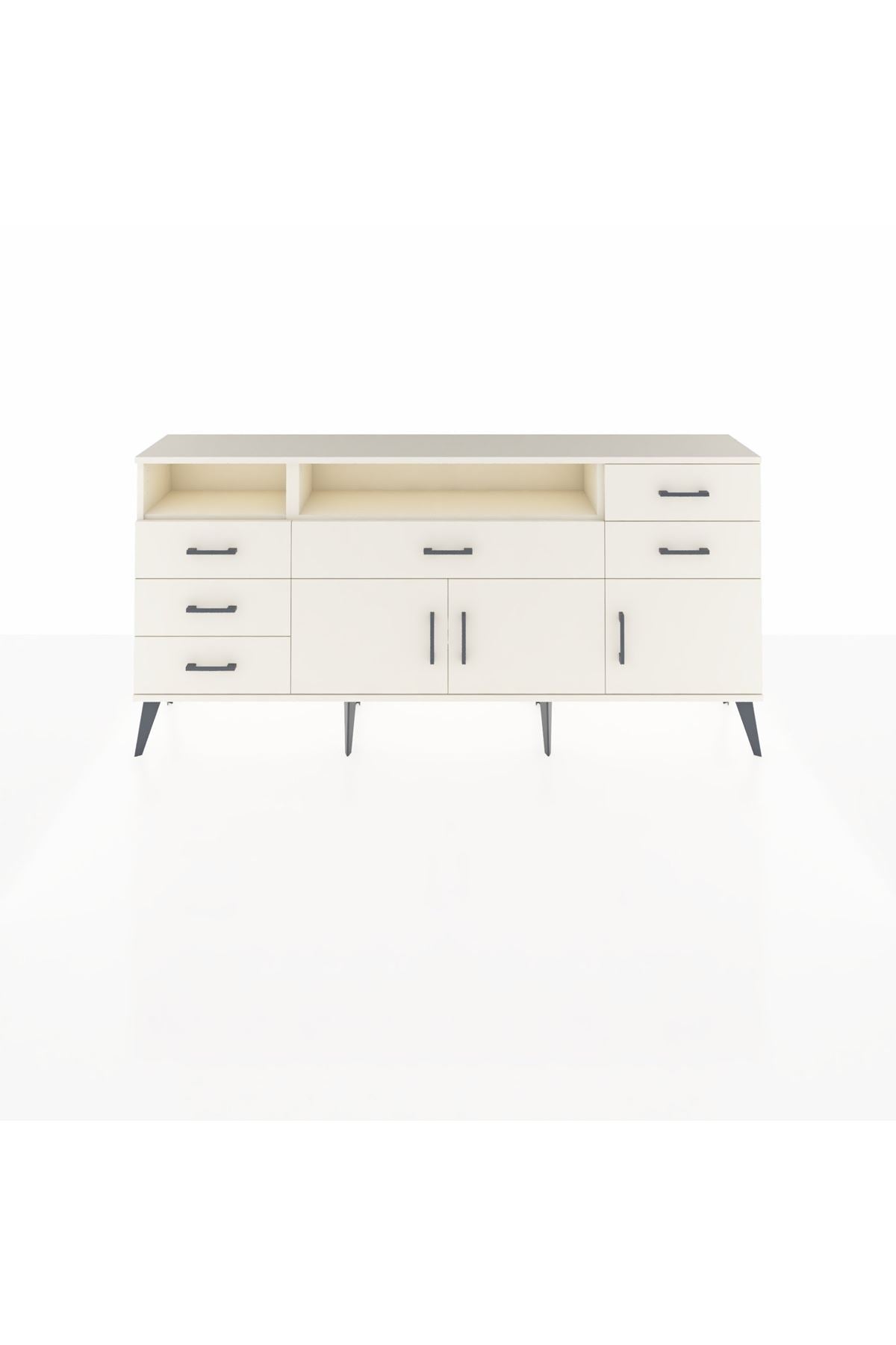 Arges Konsol 3 Raflı 6 Çekmeceli 3 Kapaklı 176x30x83 - S148M014V04A