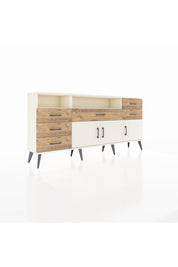 Arges Konsol 3 Raflı 6 Çekmeceli 3 Kapaklı 176x30x83 - S148M014V06A