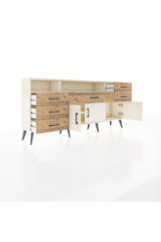 Arges Konsol 3 Raflı 6 Çekmeceli 3 Kapaklı 176x30x83 - S148M014V06A