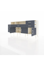 Arges Konsol 3 Raflı 6 Çekmeceli 3 Kapaklı 176x30x83 - S148M014V08A