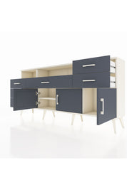 Arges Konsol 3 Raflı 6 Çekmeceli 3 Kapaklı 176x30x83 - S148M014V08A