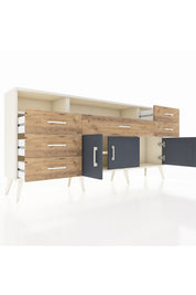 Arges Konsol 3 Raflı 6 Çekmeceli 3 Kapaklı 176x30x83 - S148M014V09A