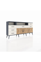 Arges Konsol 3 Raflı 6 Çekmeceli 3 Kapaklı 176x30x83 - S148M014V10A